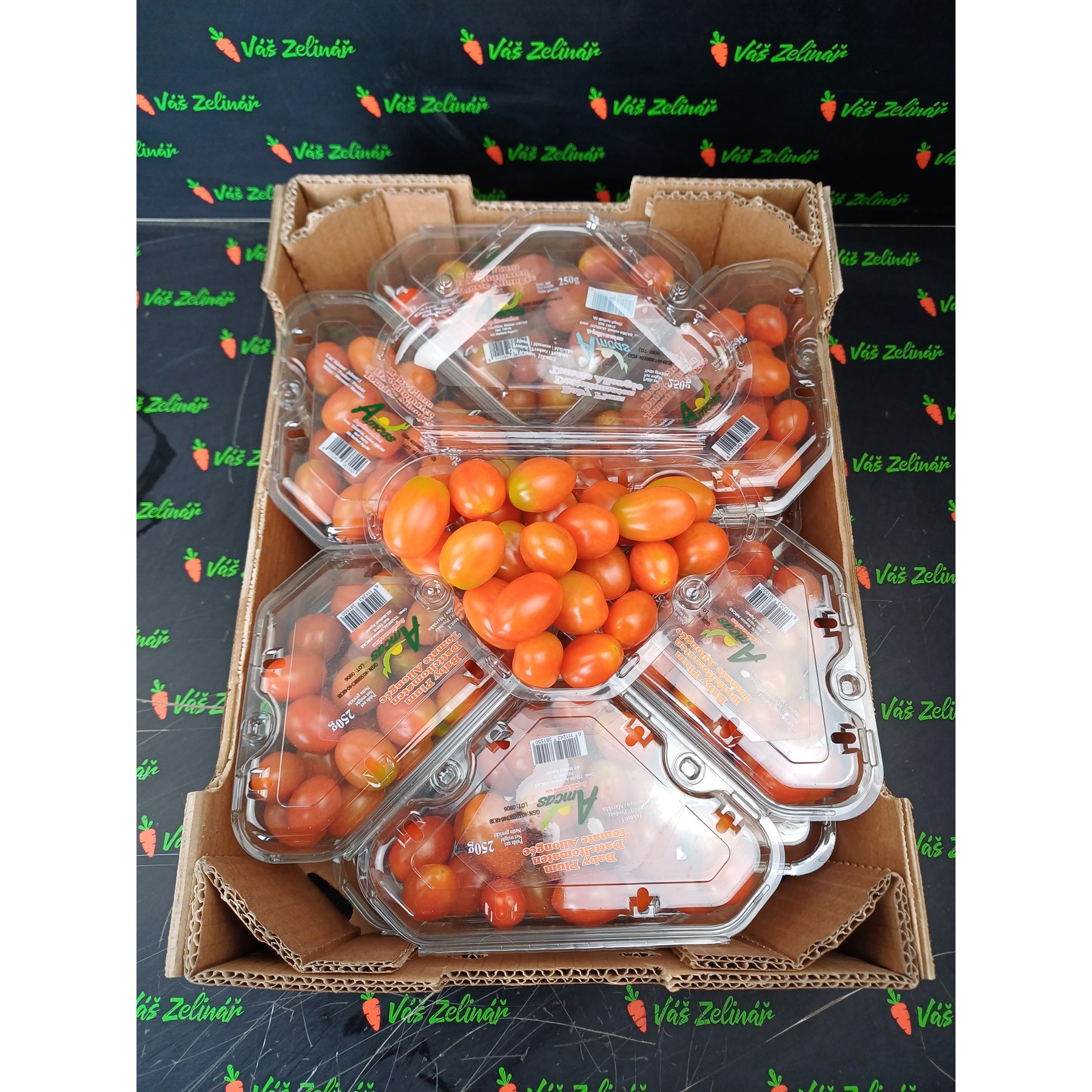 Rajčata cherry oválná, 250g | Váš Zelinář