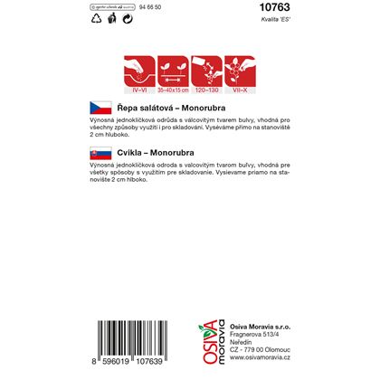 Osiva - Řepa salátová MONORUBRA, 10ks