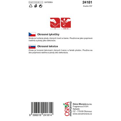 Osiva - Okrasné tykvičky - Cucurbita pepo, 10ks